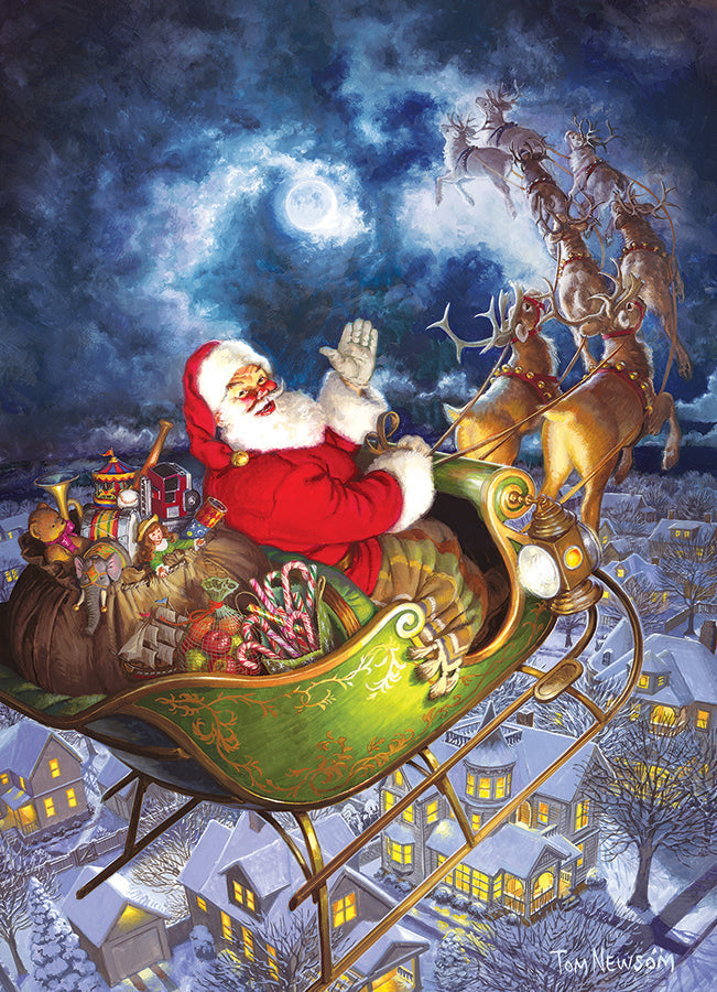 Artwork: Merry Christmas to All – 1000 Piece Jigsaw Puzzle (Cobble Hill)