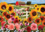 Artwork: Sunflower Farm – 1000 Piece Jigsaw Puzzle (Cobble Hill)