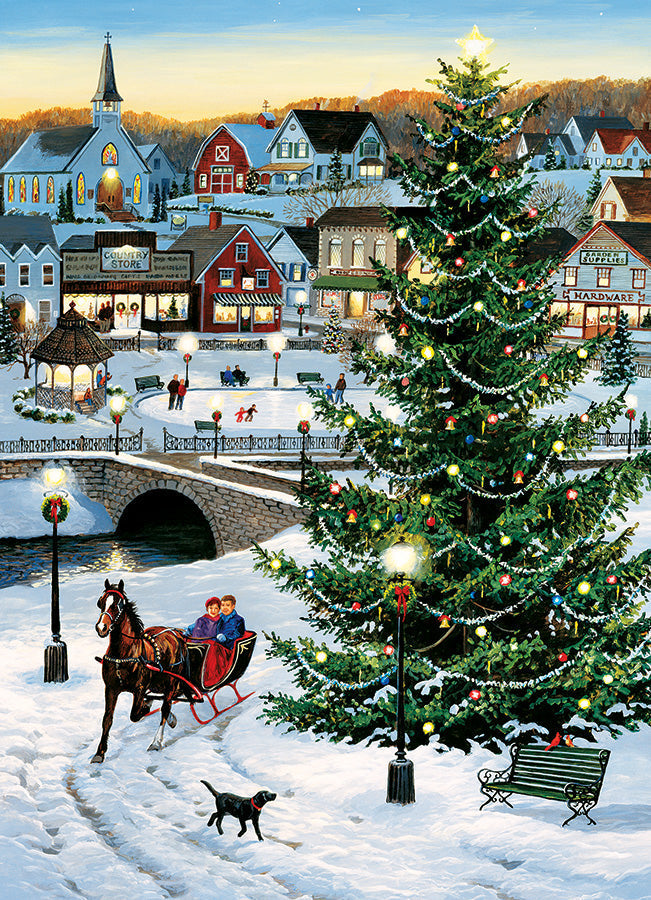 Artwork: Village Tree - 1000 Piece Jigsaw Puzzle (Cobble Hill)