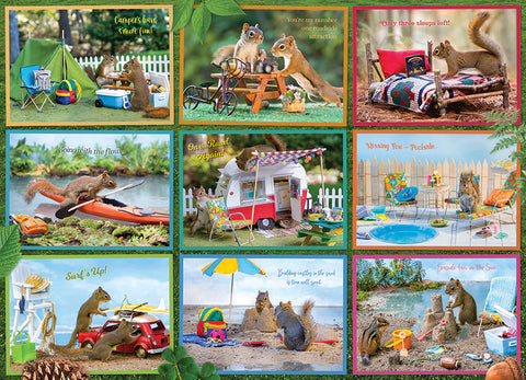 Squirrels on Vacation - 1000 Piece Jigsaw Puzzle by Nancy Rose (Cobble Hill)