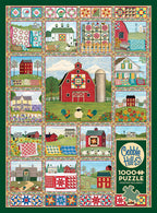 Box, straight on: Quilt Country - 1000 Piece Jigsaw Puzzle (Cobble Hill)