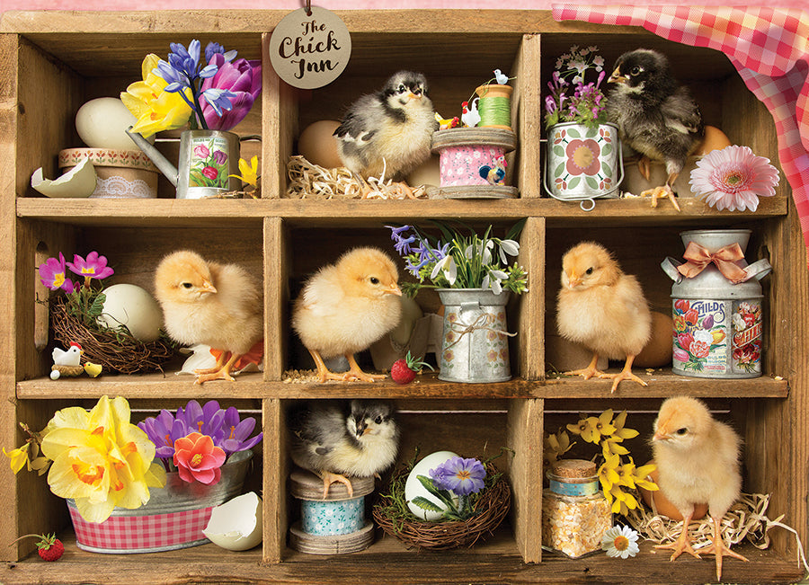Artwork: Chick Inn – 1000 Piece Jigsaw Puzzle (Cobble Hill)