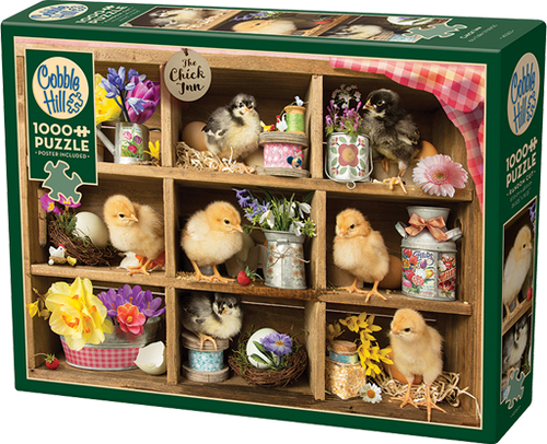 Chick Inn – 1000 Piece Jigsaw Puzzle (Cobble Hill) - Completed Puzzle
