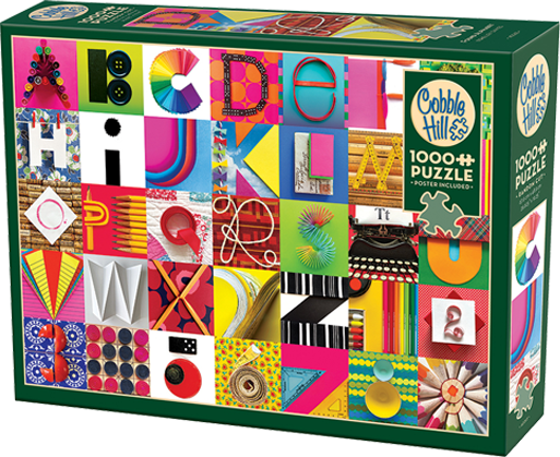 Found Alphabet – 1000 Piece Jigsaw Puzzle (Cobble Hill)