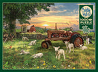 Box, straight on: Field at Sunrise – 1000 Piece Jigsaw Puzzle (Cobble Hill)