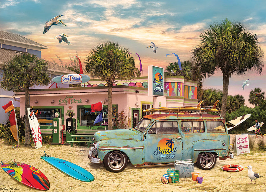 Artwork: Surf Shack – 1000 Piece Jigsaw Puzzle (Cobble Hill)