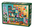 Box, turned left: Christmas Cats by Cobble Hill - 1000 Piece Jigsaw Puzzle