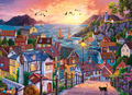 Coastal Town at Sunset – 1000 Piece Jigsaw Puzzle (Cobble Hill)
