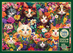 Box, straight on: Blooming Whiskers - 1000 Piece Jigsaw Puzzle (Cobble Hill)