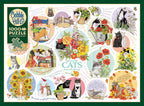 Box, straight on: Cat Thoughts - 1000 Piece Jigsaw Puzzle (Cobble Hill)