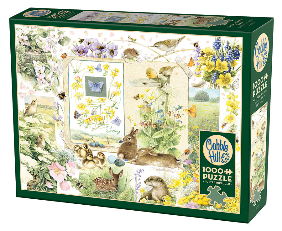 Box, turned left: Nature Journal: Spring – 1000 Piece Jigsaw Puzzle (Cobble Hill)
