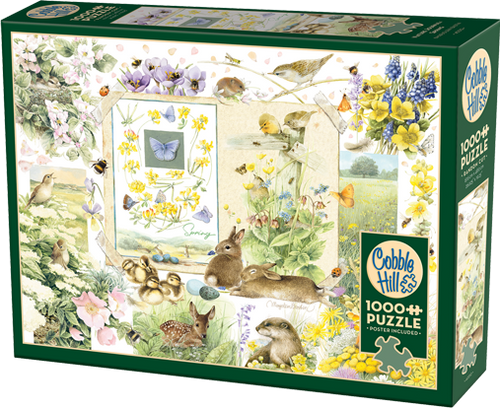 Nature Journal: Spring – 1000 Piece Jigsaw Puzzle (Cobble Hill) - Completed Puzzle