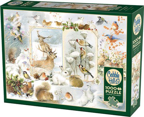 Nature Journal: Winter – 1000 Piece Jigsaw Puzzle (Cobble Hill) - Completed Puzzle