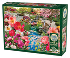 Box, turned left: Japanese Garden – 1000 Piece Jigsaw Puzzle (Cobble Hill)