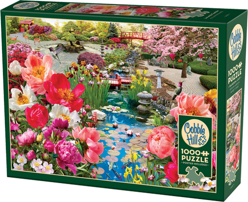 Japanese Garden – 1000 Piece Jigsaw Puzzle (Cobble Hill) - Completed Puzzle