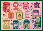 Box, straight on: Tea Tin Treasures – 1000 Piece Jigsaw Puzzle (Cobble Hill)