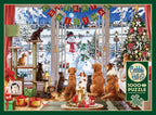 Box, straight on: Christmas Visitors – 1000 Piece Jigsaw Puzzle (Cobble Hill)