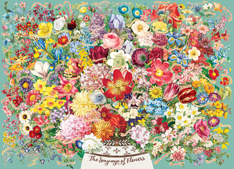Artwork: The Language of Flowers – 1000 Piece Jigsaw Puzzle (Cobble Hill)