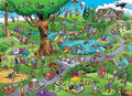 Artwork: Doodle Town: Par for the Course – 1000 Piece Jigsaw Puzzle (Cobble Hill)