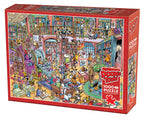 DoodleTown: Bookshop Bedlam by Dave Whamond - 1000 Piece Jigsaw Puzzle (Cobble Hill)