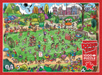 Box, straight on: Doodle Town: Offside Antics – 1000 Piece Jigsaw Puzzle (Cobble Hill)
