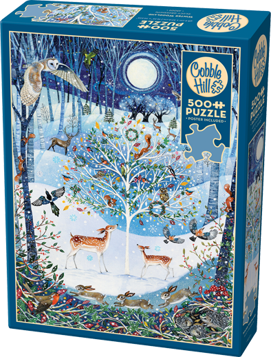 Winter Woodland – 500 Piece Jigsaw Puzzle (Cobble Hill) - Completed Puzzle