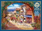 Box, straight on: Archway To Cagne - 500 Piece Jigsaw Puzzle (Cobble Hill)