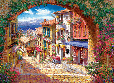 Artwork: Archway To Cagne - 500 Piece Jigsaw Puzzle (Cobble Hill)