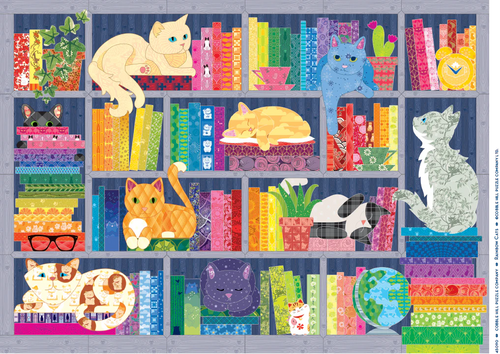 Rainbow Cats- 500 Piece Jigsaw Puzzle (Cobble Hill)
