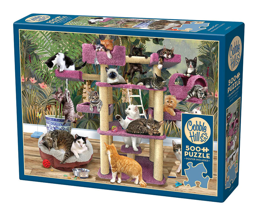 Jungle Cats by Cobble Hill - 500 Piece Jigsaw Puzzle