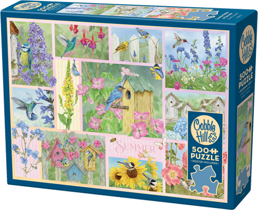 Garden Birds in Summer – 500 Piece Jigsaw Puzzle (Cobble Hill)
