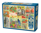 Box, turned left: Garden Birds in Autumn – 500 Piece Jigsaw Puzzle (Cobble Hill)