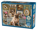 Box, turned left: Frenchie – 500 Piece Jigsaw Puzzle (Cobble Hill)