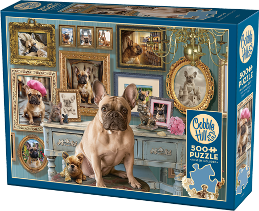 Frenchie – 500 Piece Jigsaw Puzzle (Cobble Hill)