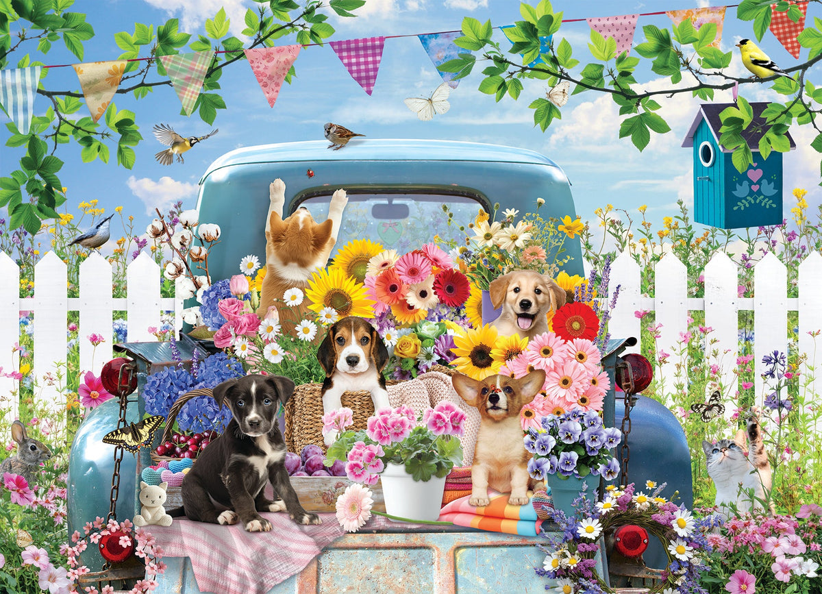 Artwork: Country Truck in Summer – 500 Piece Jigsaw Puzzle (Cobble Hill)