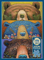Box, straight on: Bear Eyes: Harvest – 500 Piece Jigsaw Puzzle (Cobble Hill)