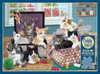 Box, straight on: Crafty Kittens – 500 Piece Jigsaw Puzzle (Cobble Hill)