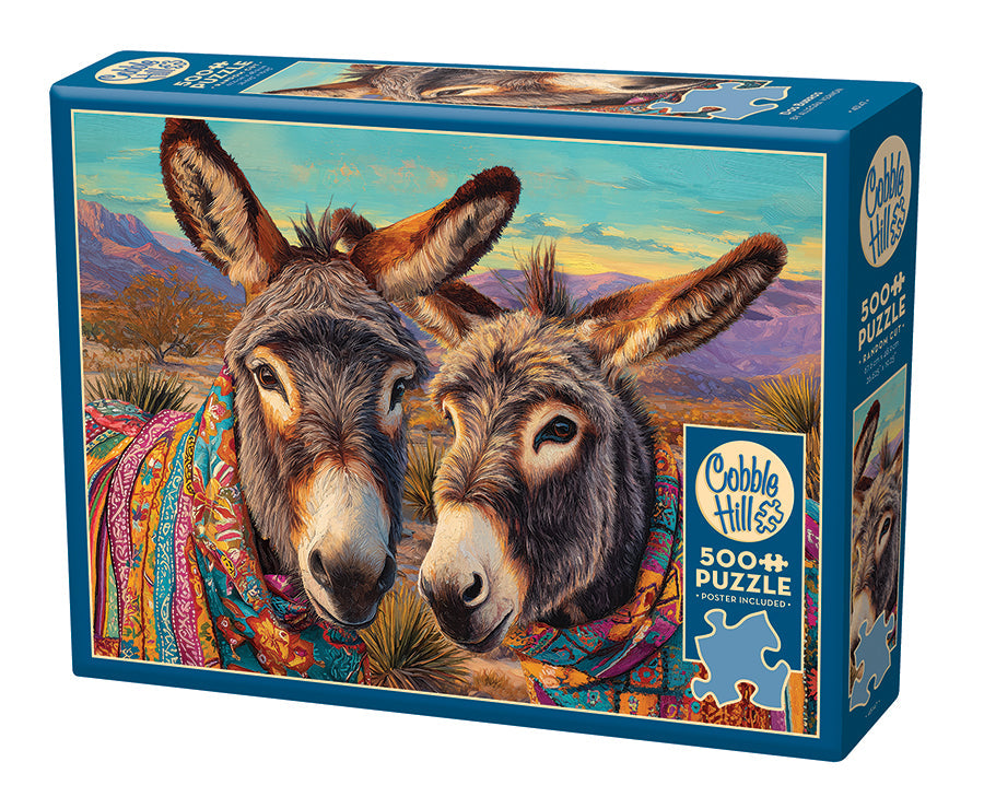 Box, turned left: Dos Borros – 500 Piece Jigsaw Puzzle (Cobble Hill)