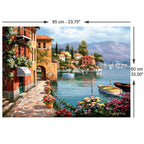 Size guide: Villa De Lago – 1500 Piece Jigsaw Puzzle (Anatolian)
