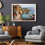 In use: Villa De Lago – 1500 Piece Jigsaw Puzzle (Anatolian)