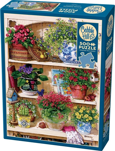 Flower Cupboard - 500 Piece Jigsaw Puzzle (Cobble Hill)