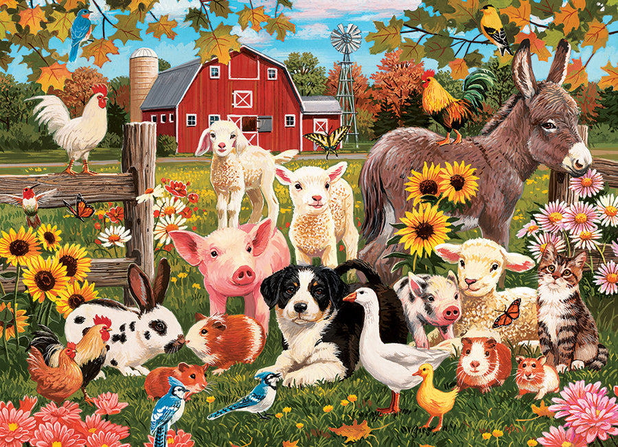 Artwork: Family Farm – 350 Piece Jigsaw Puzzle (Cobble Hill)