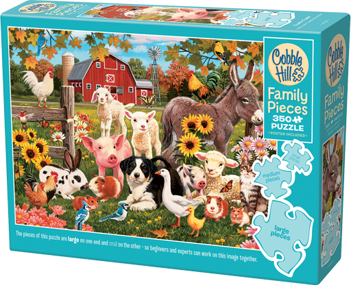 Family Farm – 350 Piece Jigsaw Puzzle (Cobble Hill)