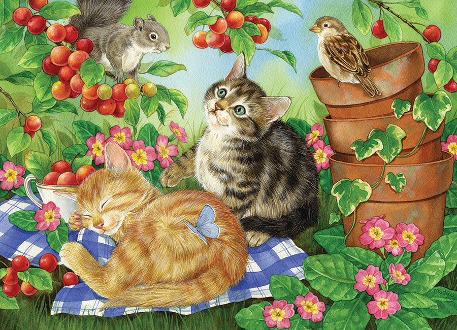 Artwork: Under the Cherry Tree – 350 Piece Jigsaw Puzzle (Cobble Hill)