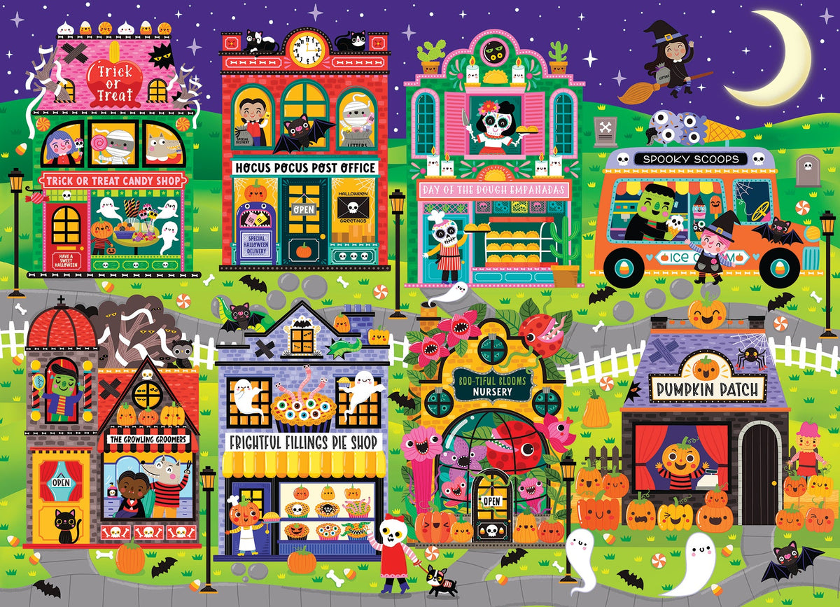 Artwork: Boo Town – 350 Piece Jigsaw Puzzle (Cobble Hill)