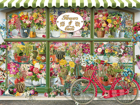 Artwork: Flowers & Cacti Shop – 275 Piece Jigsaw Puzzle (Cobble Hill)