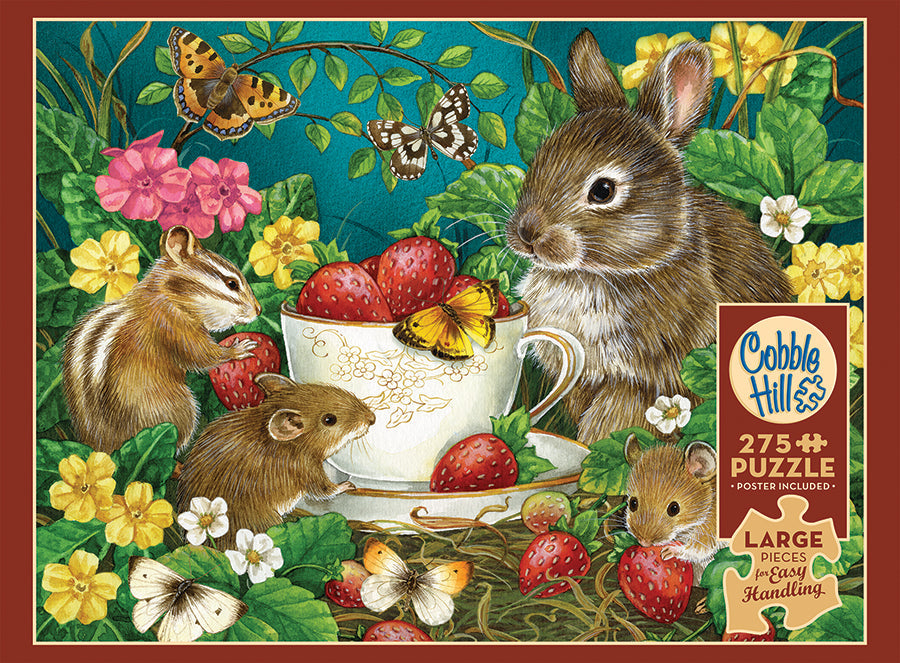 Box, straight on: Berry Sweet - 275 Piece Cobble Hill Puzzle (Large Pieces + Poster)