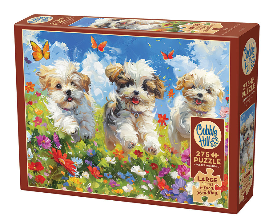 Box, turned left: Joy – 275 Piece Jigsaw Puzzle (Cobble Hill)