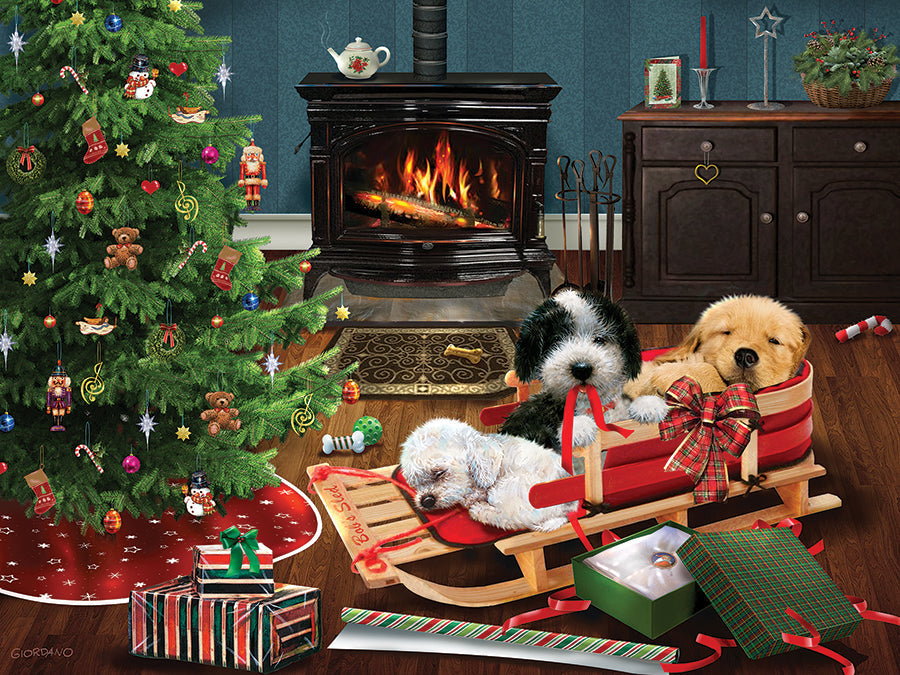 Artwork: The Best Christmas Gift – 275 Piece Jigsaw Puzzle (Cobble Hill)