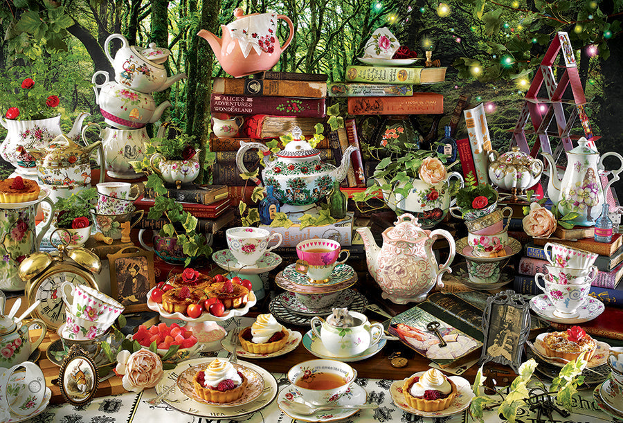 Artwork: Mad Hatter's Tea Party – 2000 Piece Jigsaw Puzzle (Cobble Hill)